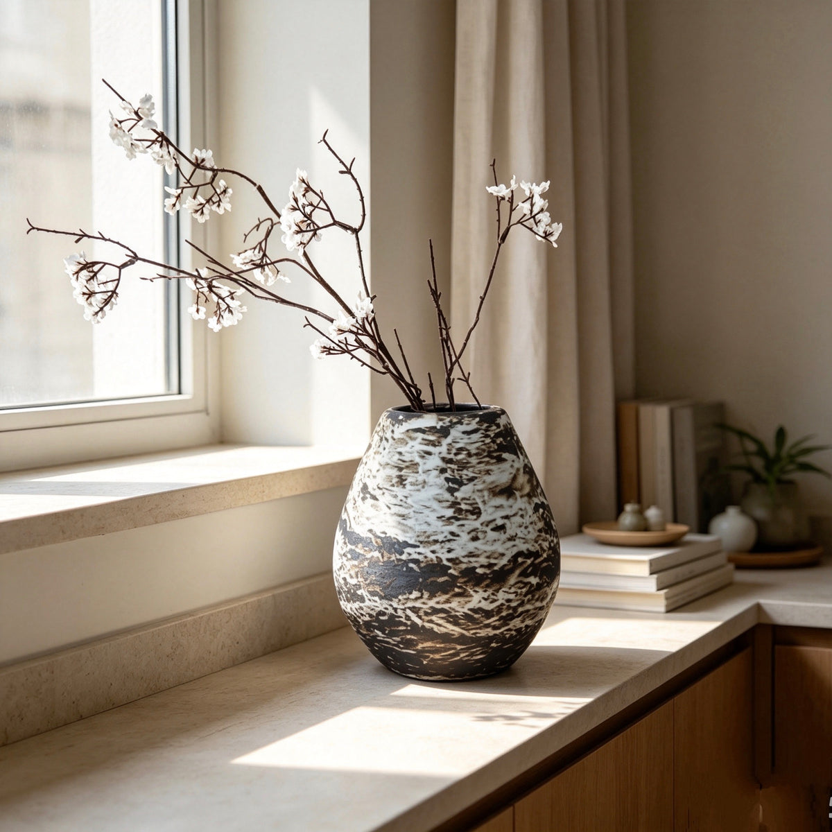 #101#a5b10 wabi sabi vase + DIY lamp kit