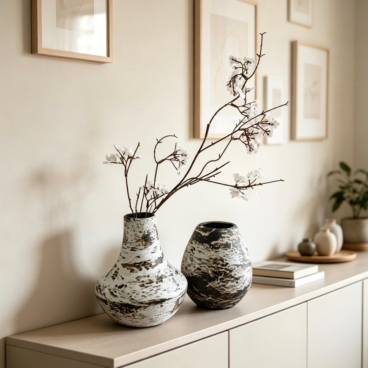 #101#a5b10 wabi sabi vase + DIY lamp kit