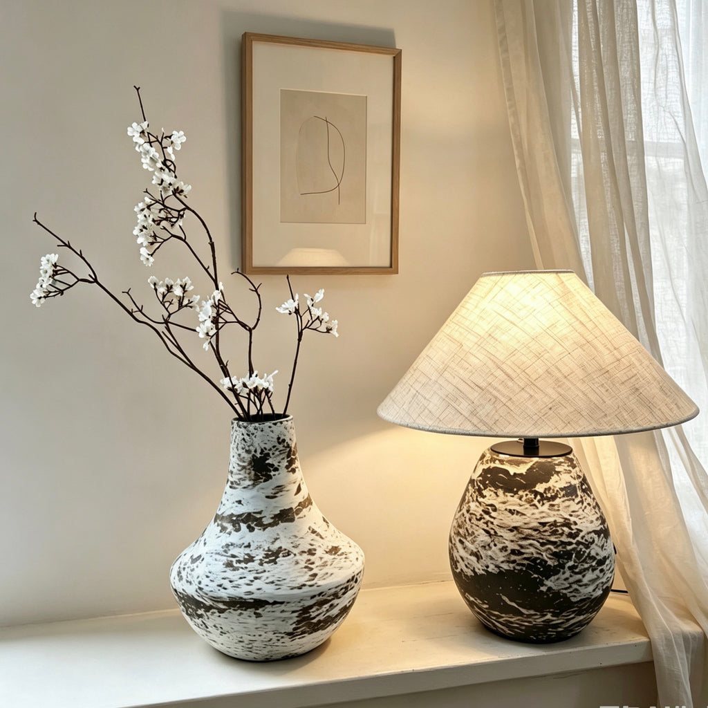 #101#a5b10 wabi sabi vase + DIY lamp kit