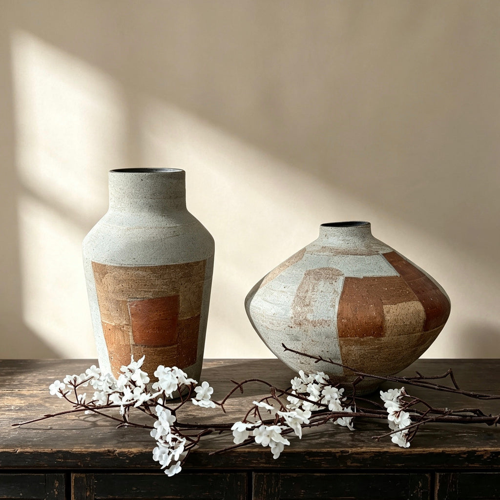 #102#a10b5 wabi sabi vase + DIY lamp kit