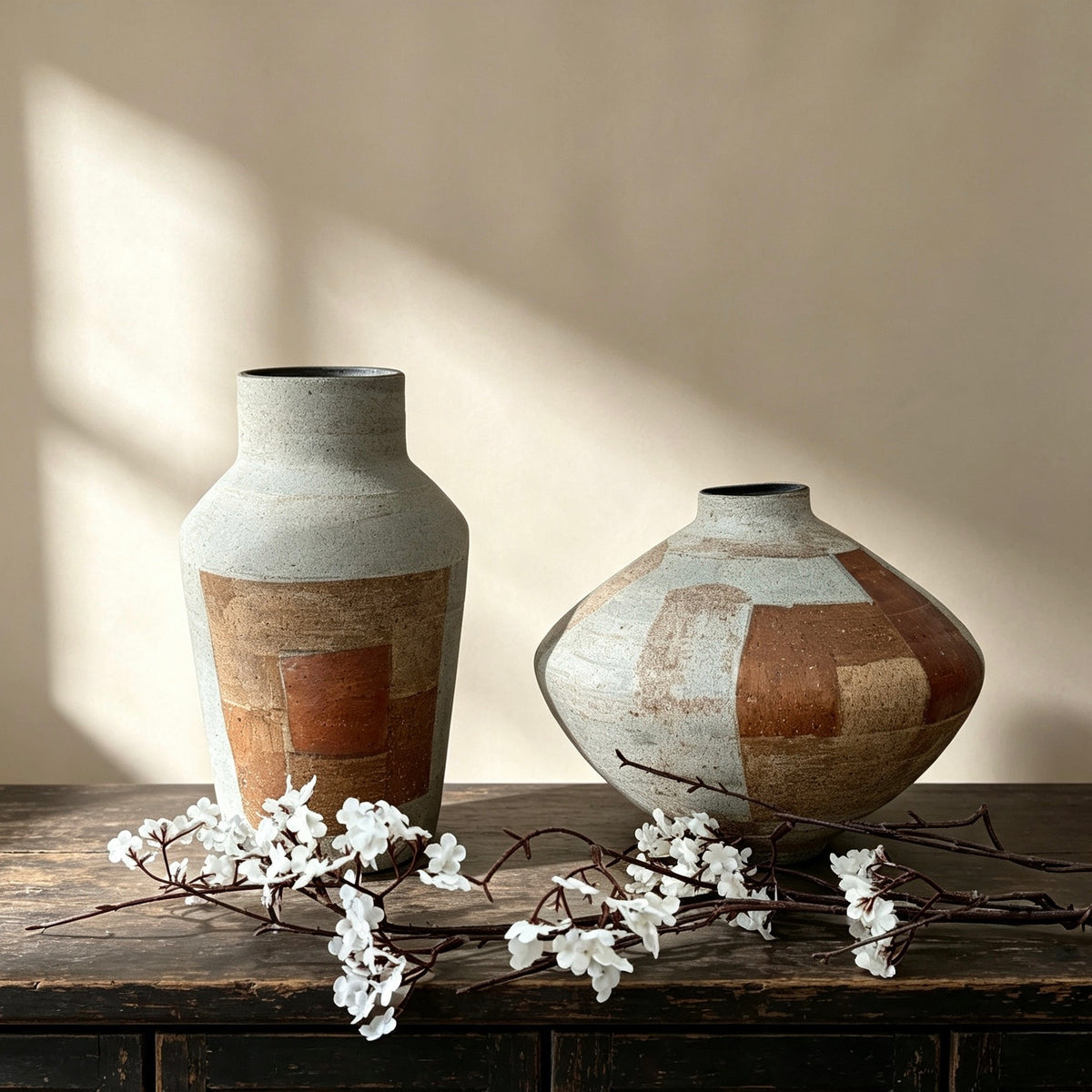 #102#a10b5 wabi sabi vase + DIY lamp kit