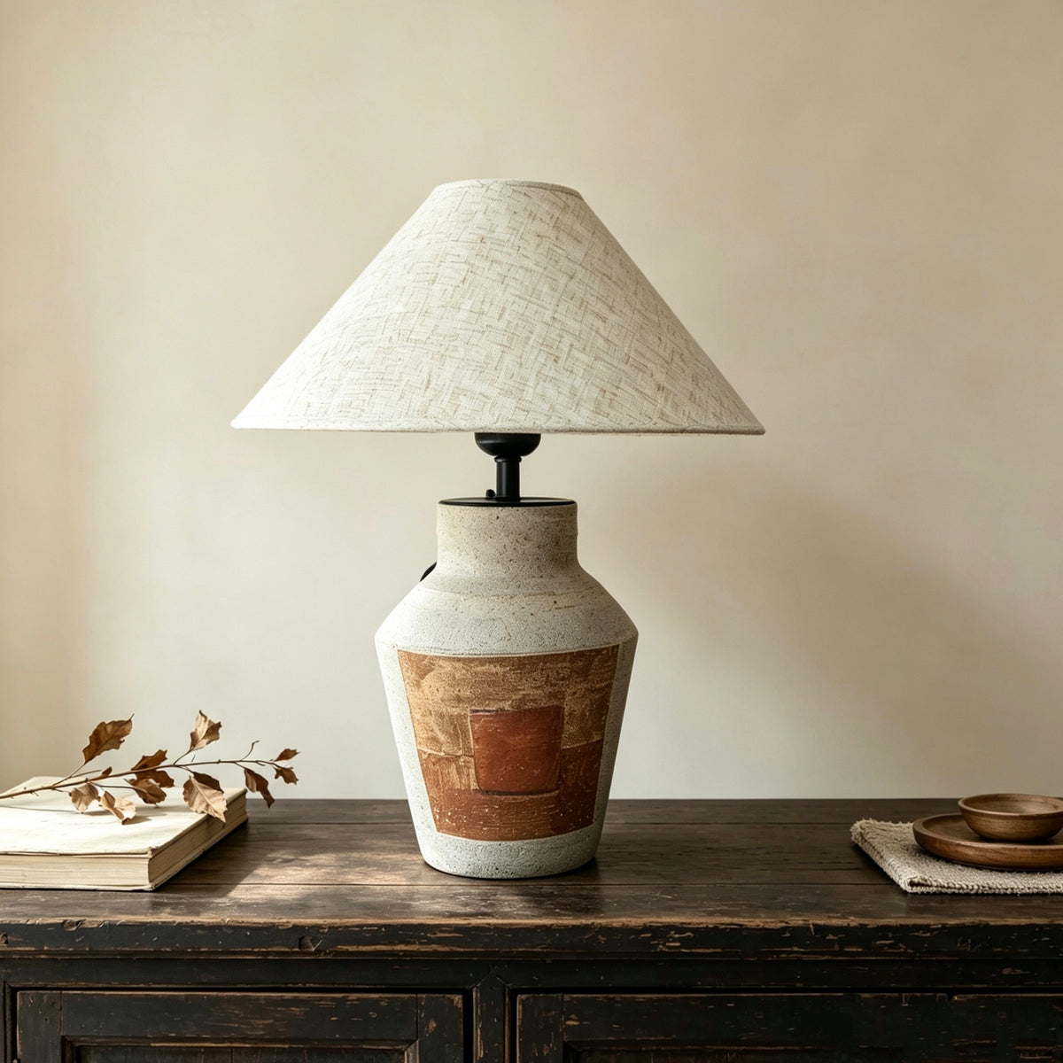 #102#a10b5 wabi sabi vase + DIY lamp kit