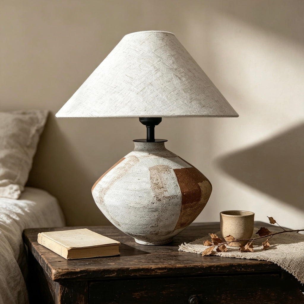 #102#a10b5 wabi sabi vase + DIY lamp kit