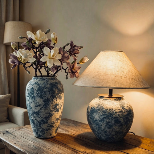 #103#a10b11 wabi sabi vase + DIY lamp kit