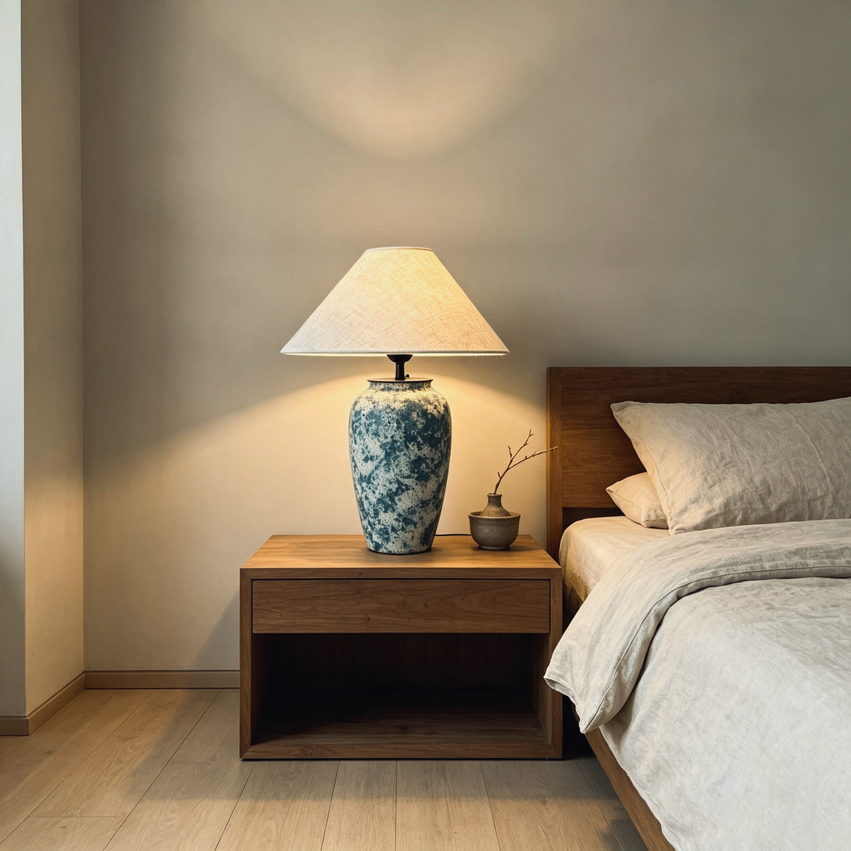 #103#a10b11 wabi sabi vase + DIY lamp kit