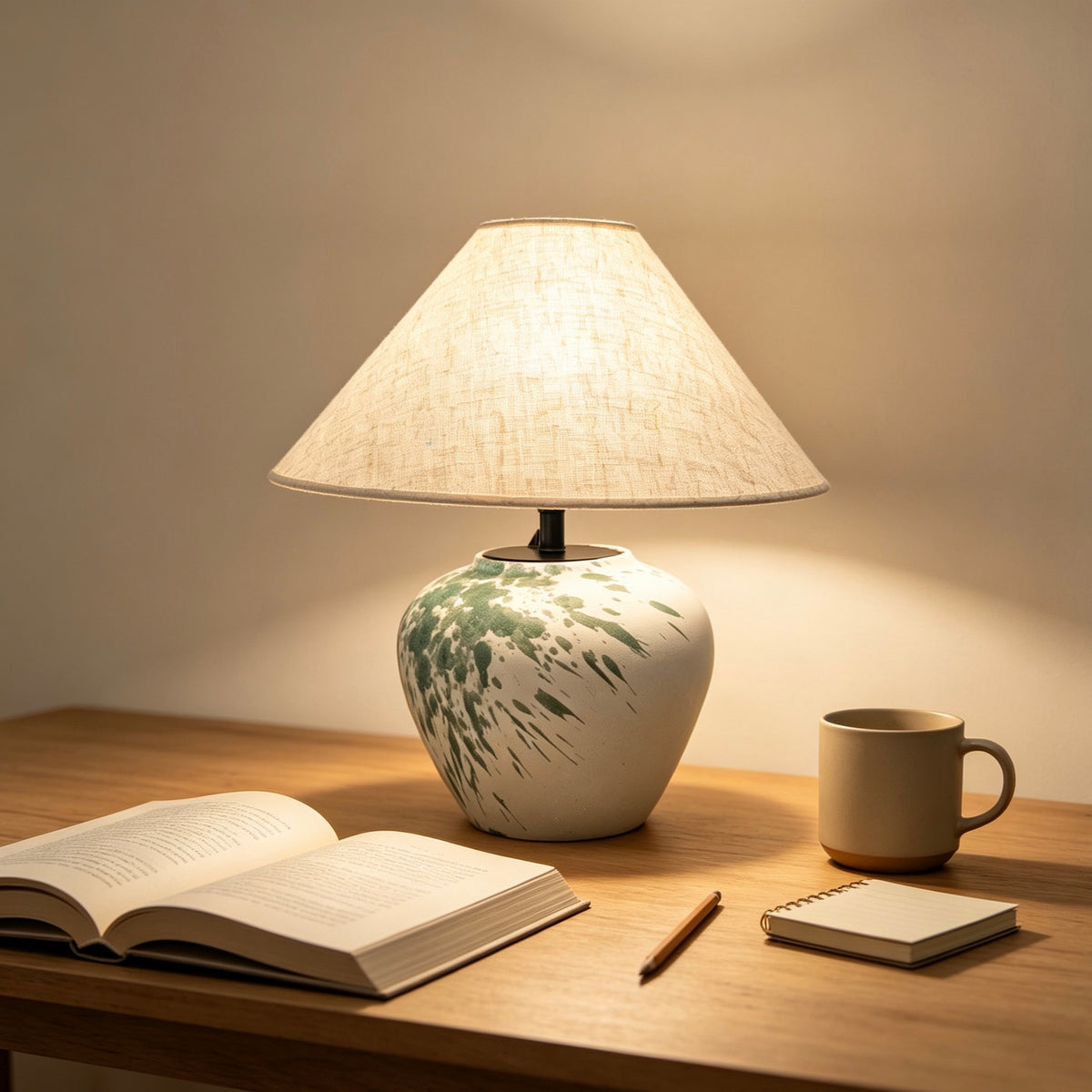 #104#a9b9 wabi sabi vase + DIY lamp kit