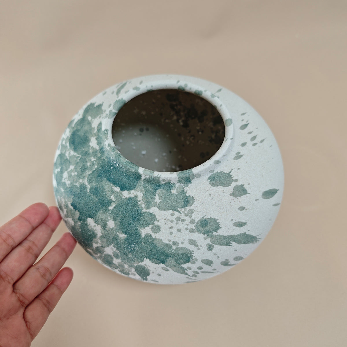 #104#a9b9 wabi sabi vase + DIY lamp kit