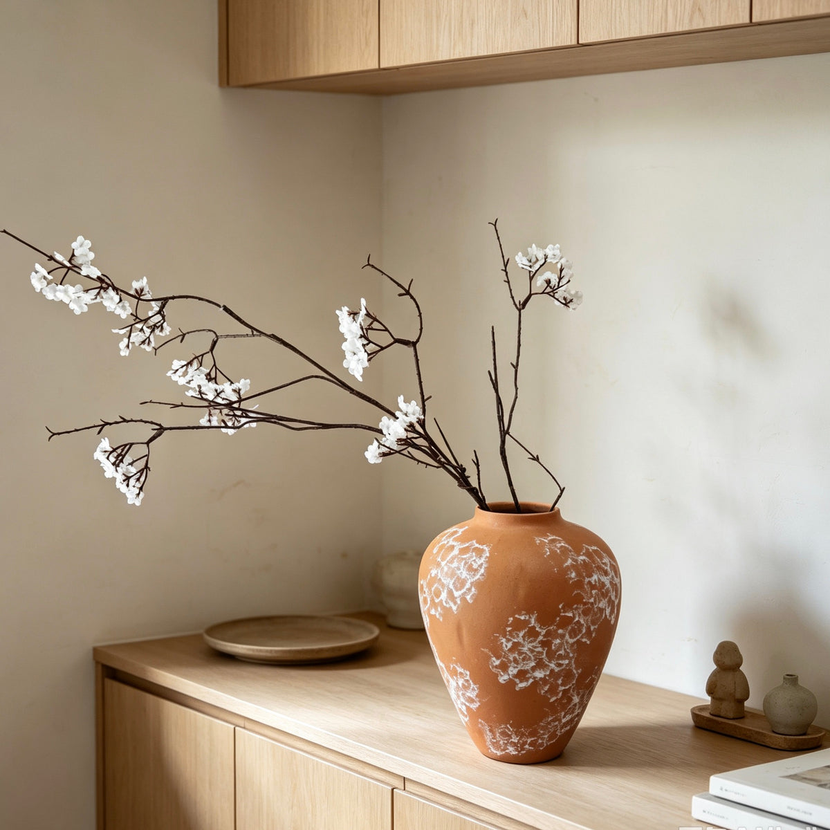 #105#a12b6.5 wabi sabi vase + DIY lamp kit