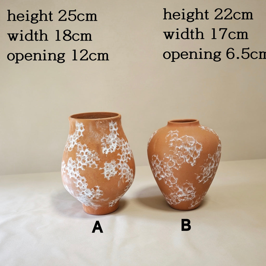 #105#a12b6.5 wabi sabi vase + DIY lamp kit