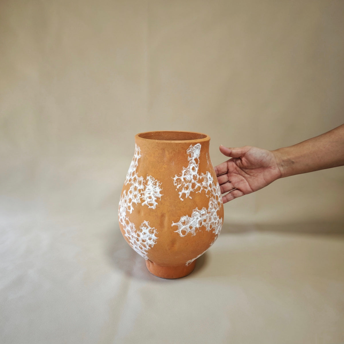 #105#a12b6.5 wabi sabi vase + DIY lamp kit