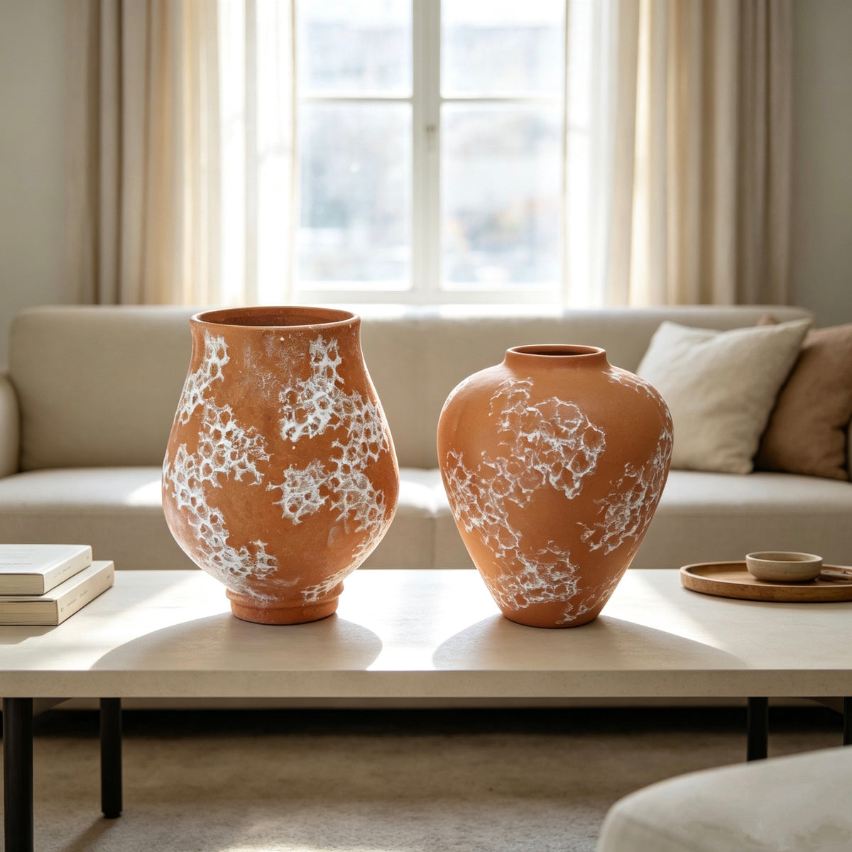 #105#a12b6.5 wabi sabi vase + DIY lamp kit