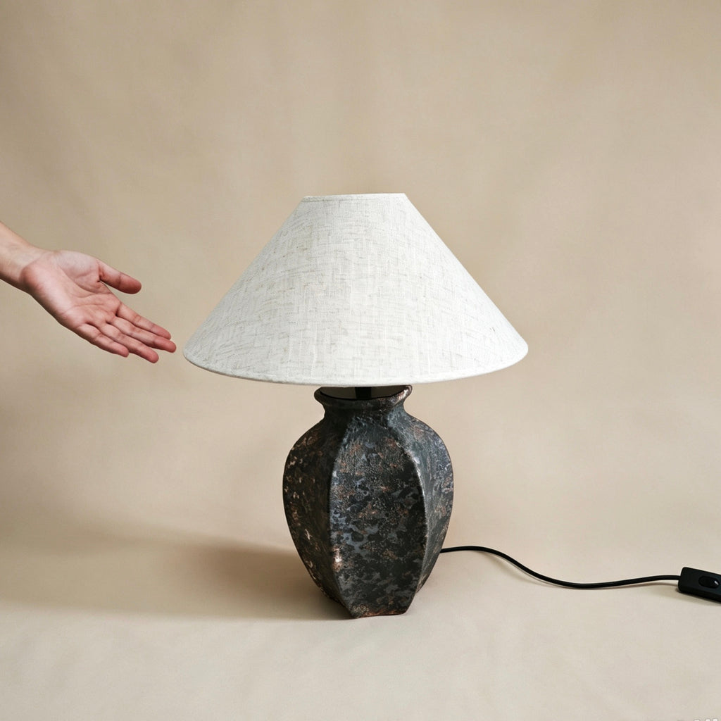 #106#a9 wabi sabi vase + DIY lamp kit
