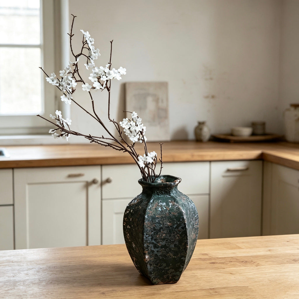 #106#a9 wabi sabi vase + DIY lamp kit