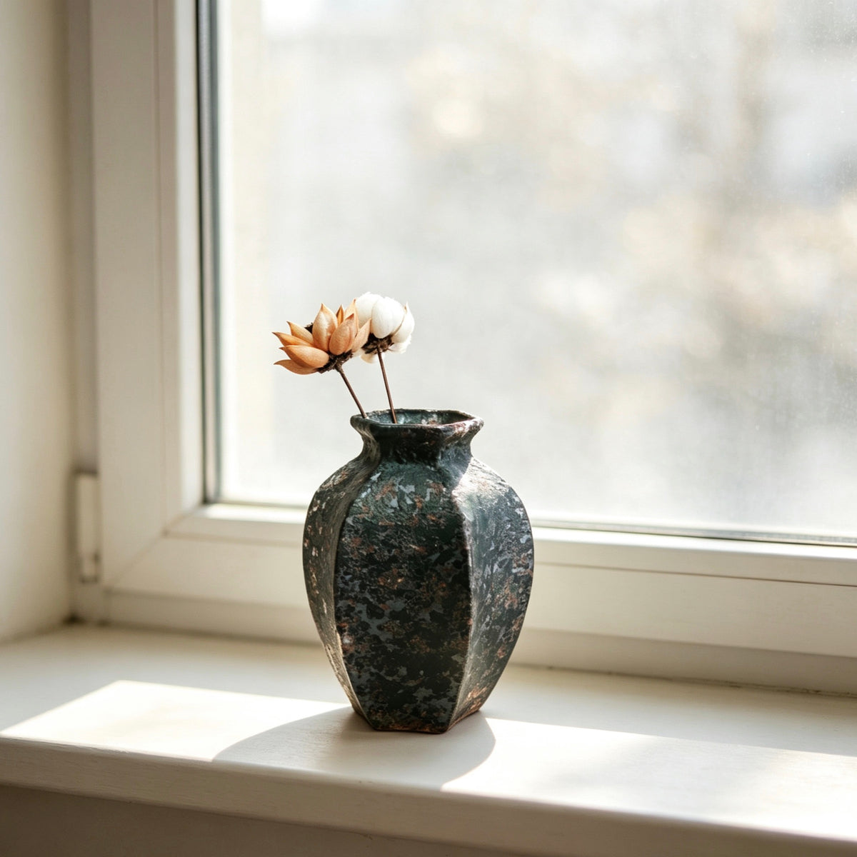 #106#a9 wabi sabi vase + DIY lamp kit
