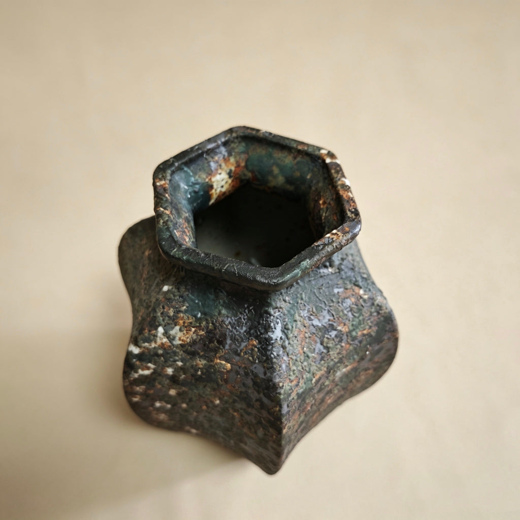 #106#a9 wabi sabi vase + DIY lamp kit