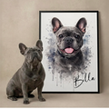 Personalized Dog or Cat Portrait Watercolor