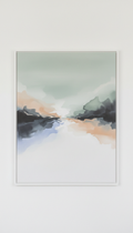 Misty Sage Abstract Canvas Print