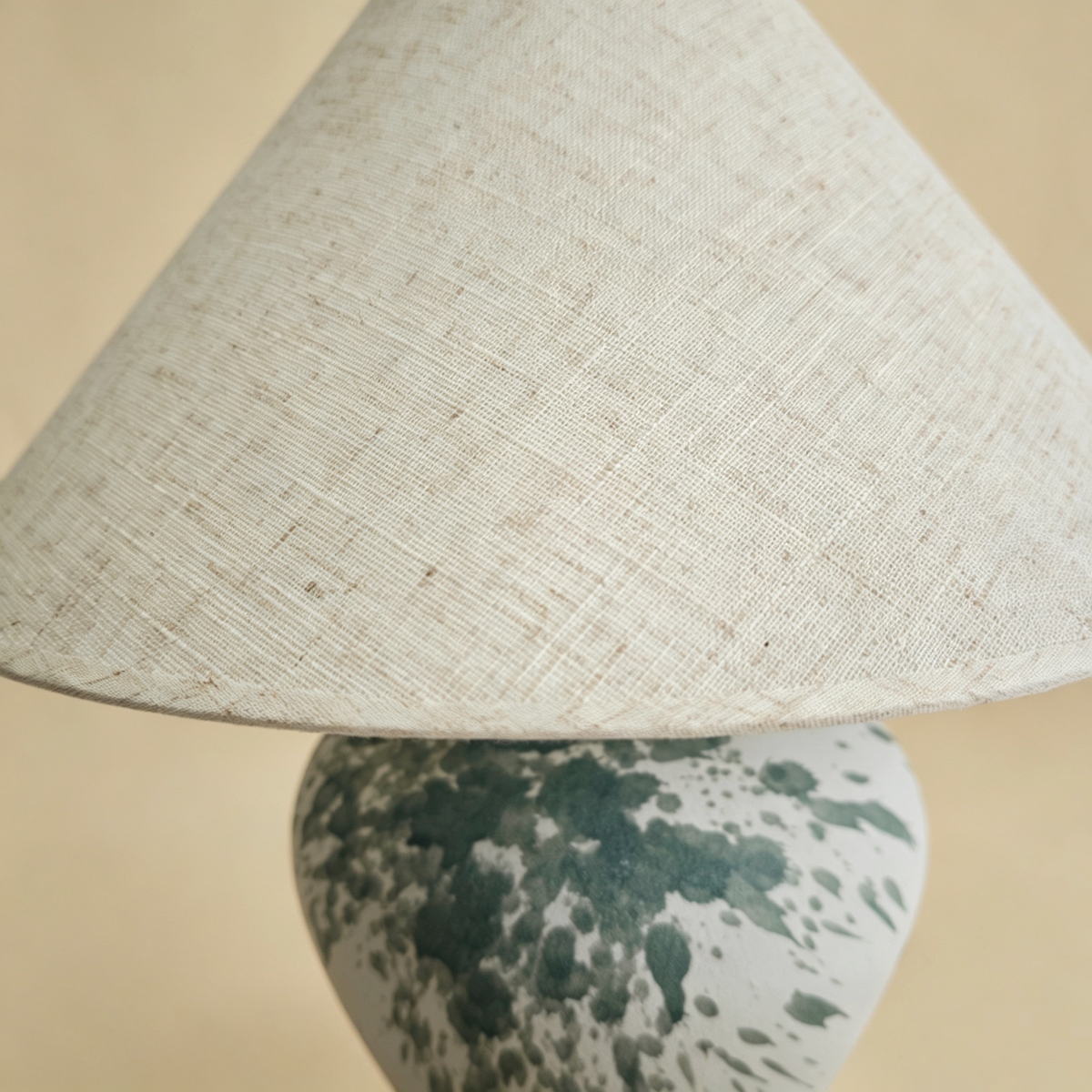 Natural Linen Lamp Shade - Cotton Hemp Texture Lamp Cover for Table Lamp