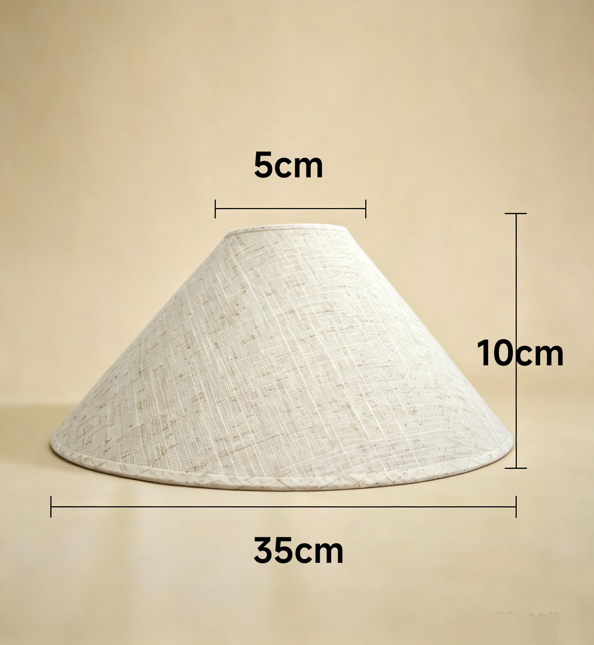 Natural Linen Lamp Shade - Cotton Hemp Texture Lamp Cover for Table Lamp